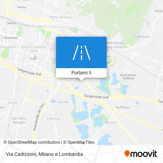 Mappa Via Cadizzoni