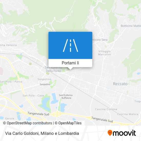 Mappa Via Carlo Goldoni