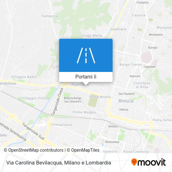 Mappa Via Carolina Bevilacqua