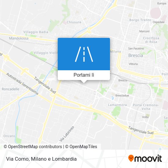 Mappa Via Como