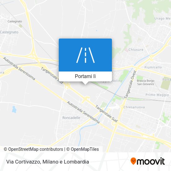 Mappa Via Cortivazzo