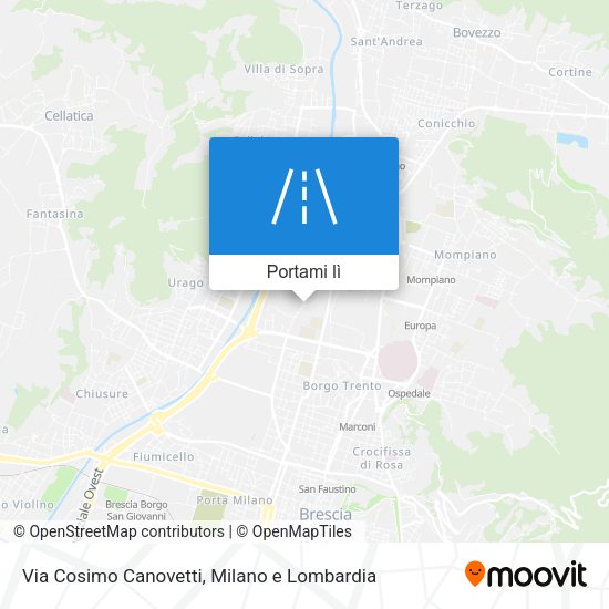 Mappa Via Cosimo Canovetti