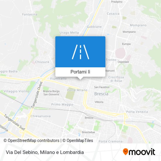 Mappa Via Del Sebino