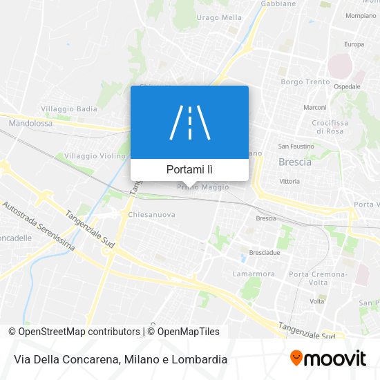 Mappa Via Della Concarena