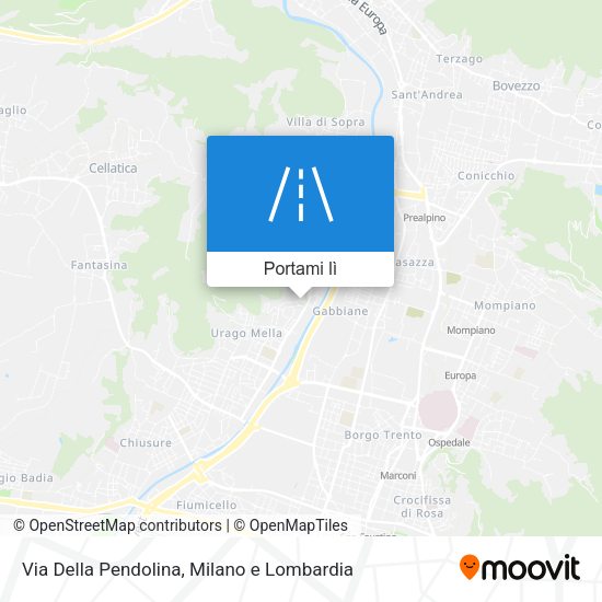 Mappa Via Della Pendolina