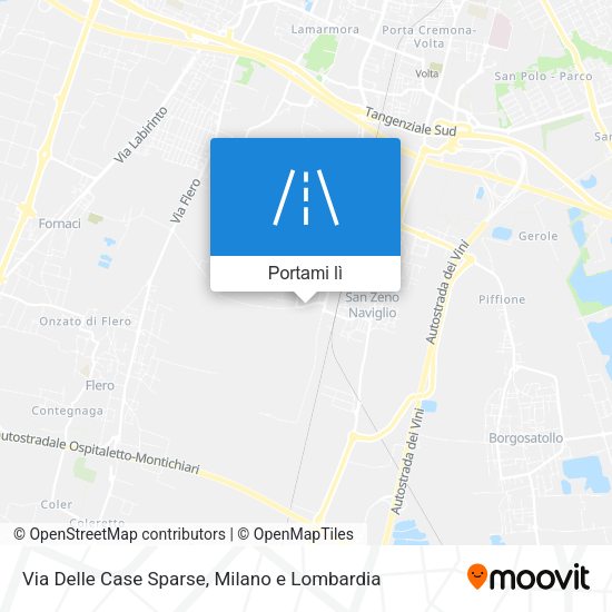 Mappa Via Delle Case Sparse