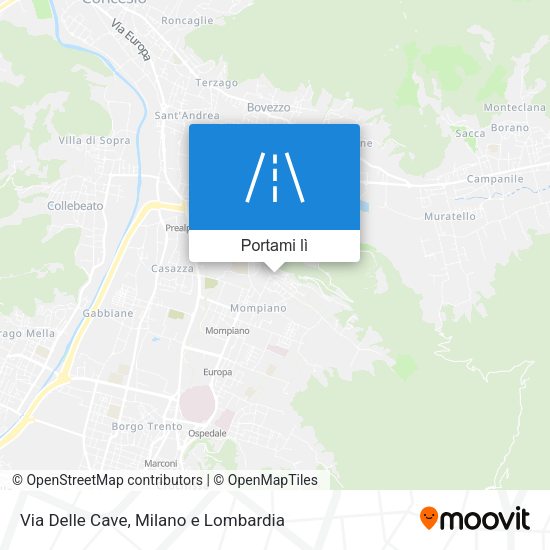 Mappa Via Delle Cave