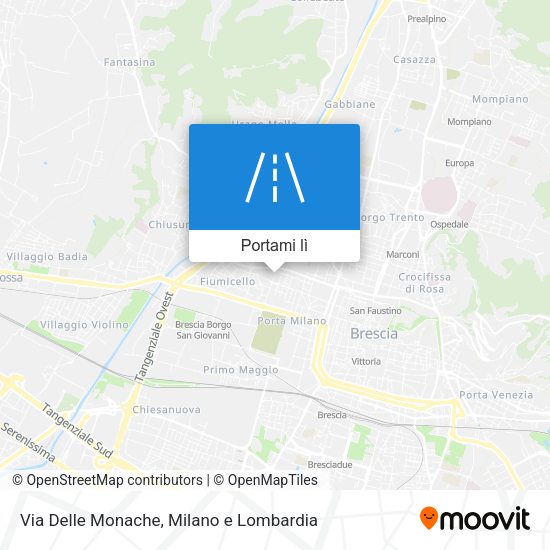 Mappa Via Delle Monache