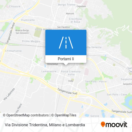 Mappa Via Divisione Tridentina
