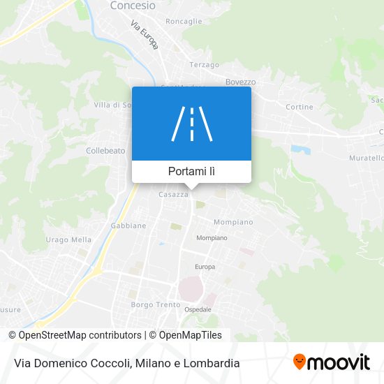 Mappa Via Domenico Coccoli