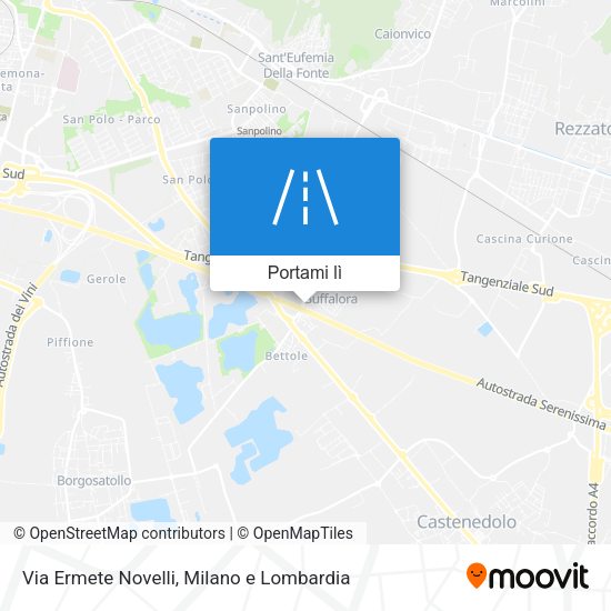 Mappa Via Ermete Novelli