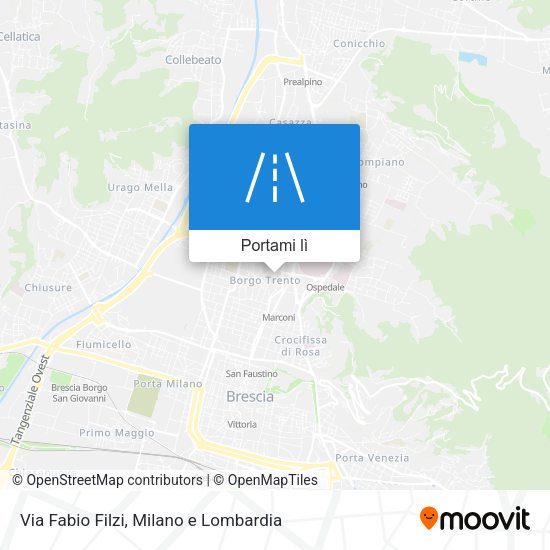 Mappa Via Fabio Filzi