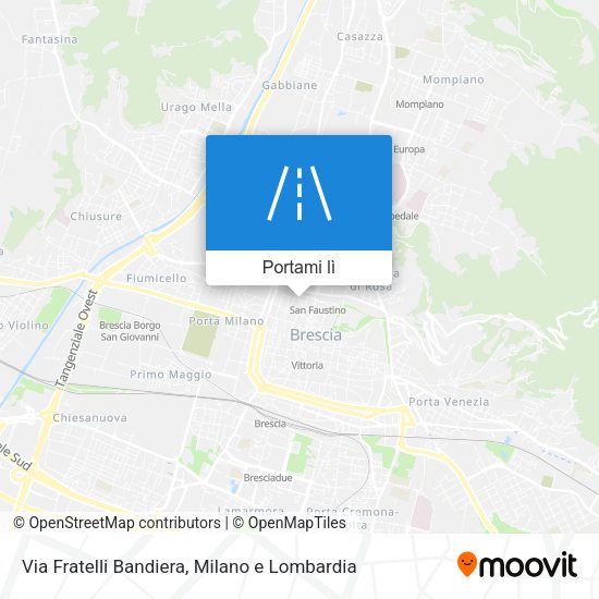 Mappa Via Fratelli Bandiera