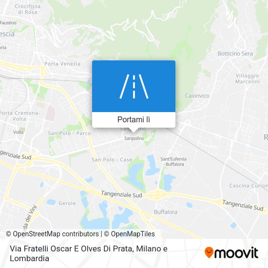 Mappa Via Fratelli Oscar E Olves Di Prata