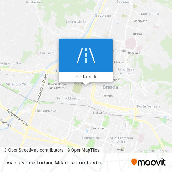 Mappa Via Gaspare Turbini