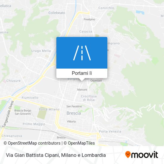 Mappa Via Gian Battista Cipani