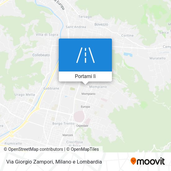 Mappa Via Giorgio Zampori