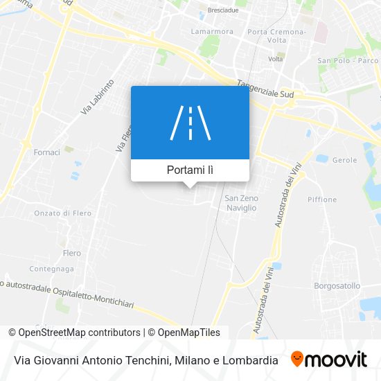 Mappa Via Giovanni Antonio Tenchini