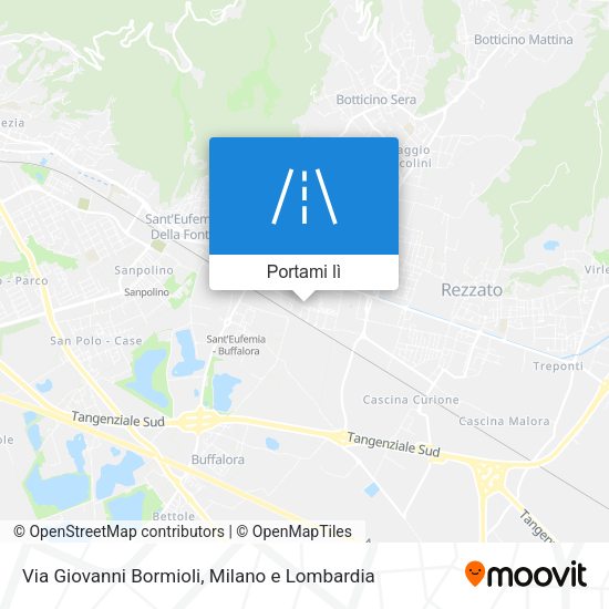 Mappa Via Giovanni Bormioli