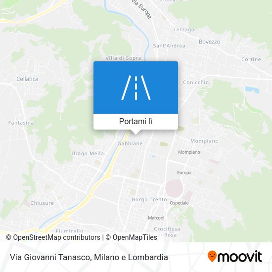 Mappa Via Giovanni Tanasco