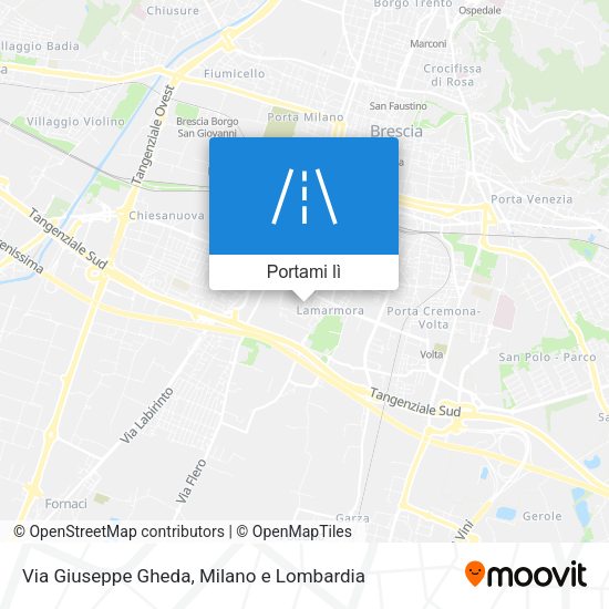Mappa Via Giuseppe Gheda
