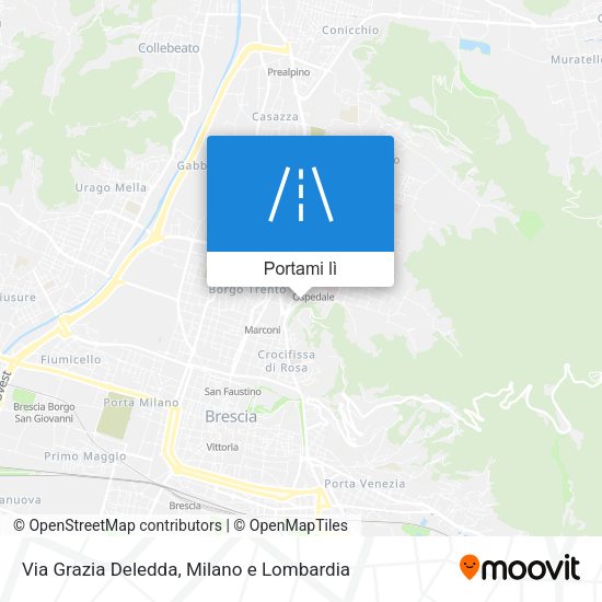 Mappa Via Grazia Deledda