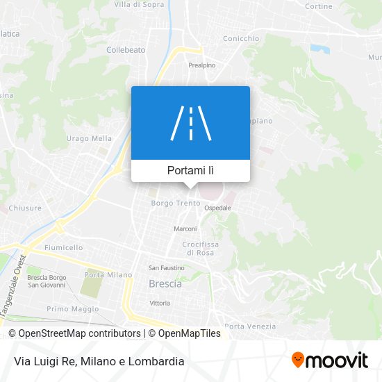 Mappa Via Luigi Re