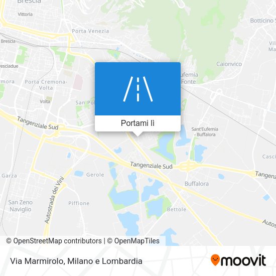 Mappa Via Marmirolo