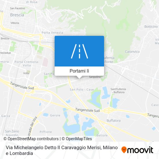 Mappa Via Michelangelo Detto Il Caravaggio Merisi