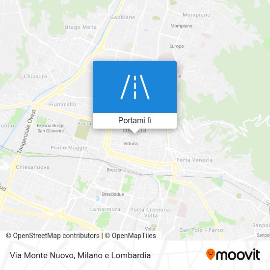 Mappa Via Monte Nuovo