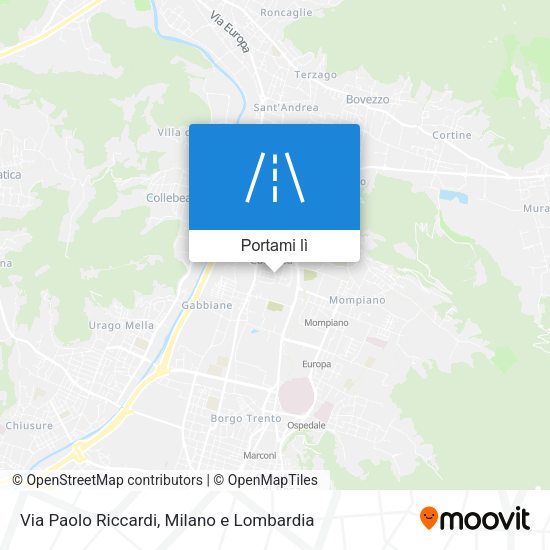 Mappa Via Paolo Riccardi