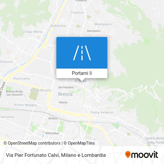 Mappa Via Pier Fortunato Calvi