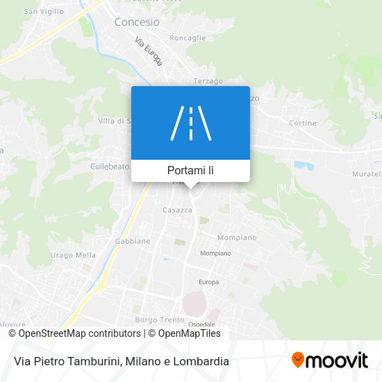 Mappa Via Pietro Tamburini