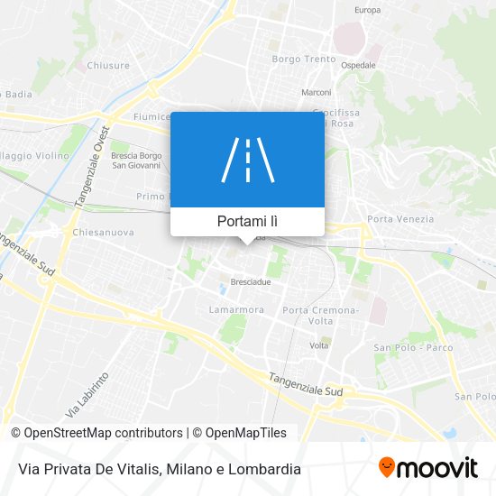 Mappa Via Privata De Vitalis