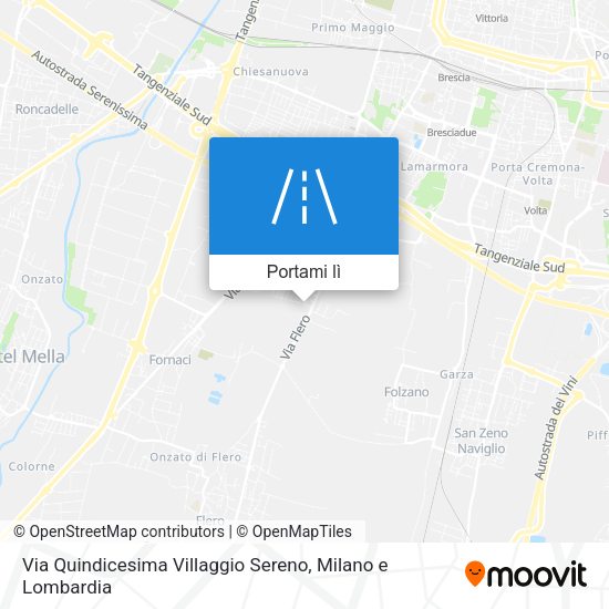 Mappa Via Quindicesima Villaggio Sereno