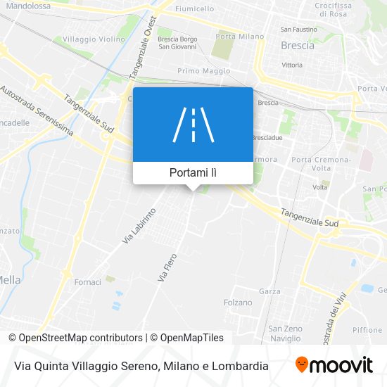 Mappa Via Quinta Villaggio Sereno