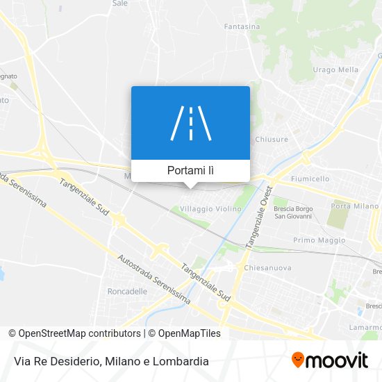 Mappa Via Re Desiderio