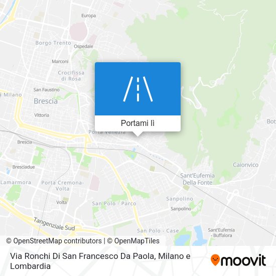 Mappa Via Ronchi Di San Francesco Da Paola