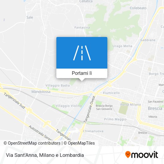Mappa Via Sant'Anna