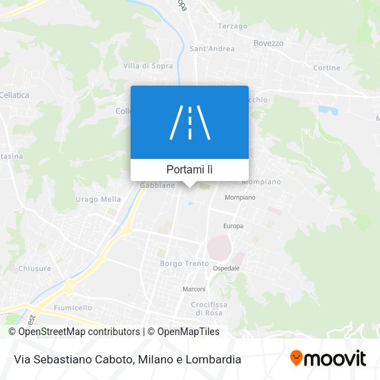 Mappa Via Sebastiano Caboto
