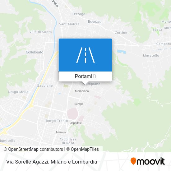 Mappa Via Sorelle Agazzi