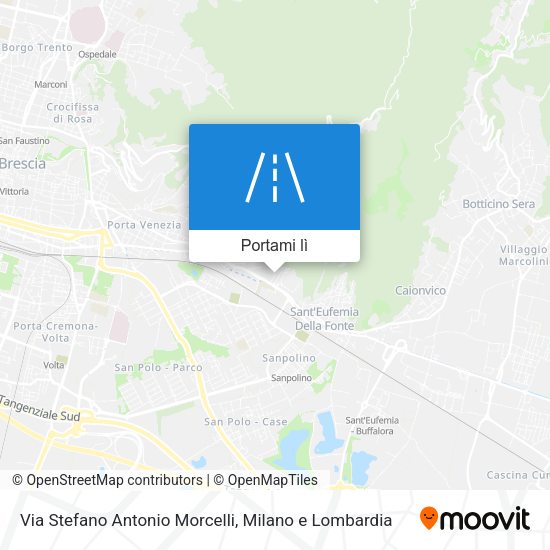 Mappa Via Stefano Antonio Morcelli