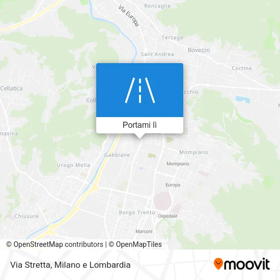 Mappa Via Stretta