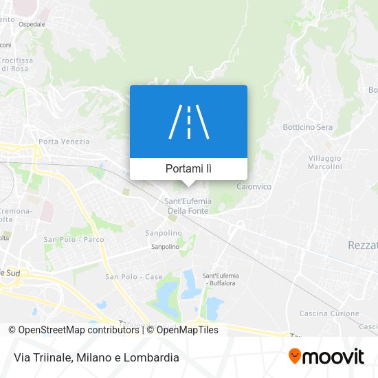 Mappa Via Triinale