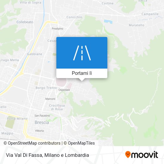Mappa Via Val Di Fassa