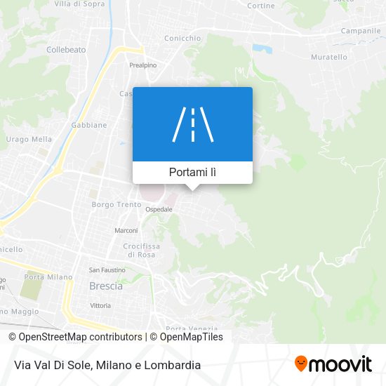 Mappa Via Val Di Sole