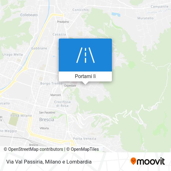 Mappa Via Val Passiria