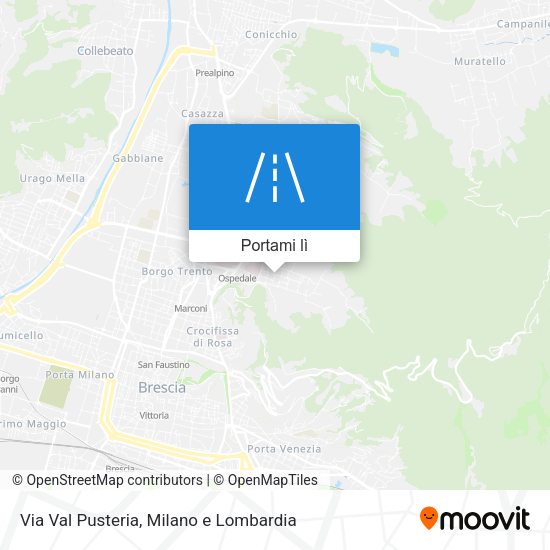 Mappa Via Val Pusteria