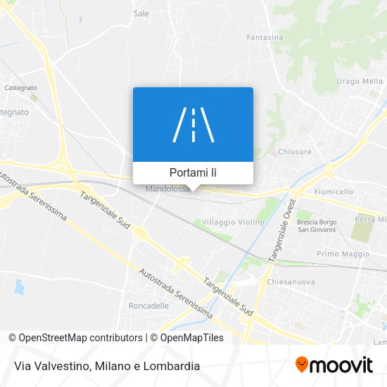 Mappa Via Valvestino