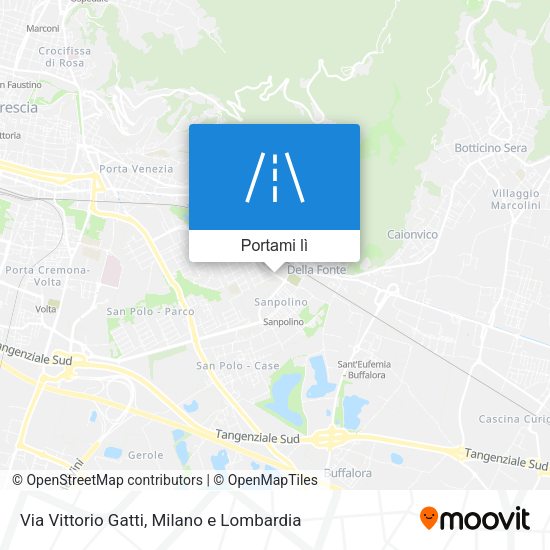 Mappa Via Vittorio Gatti